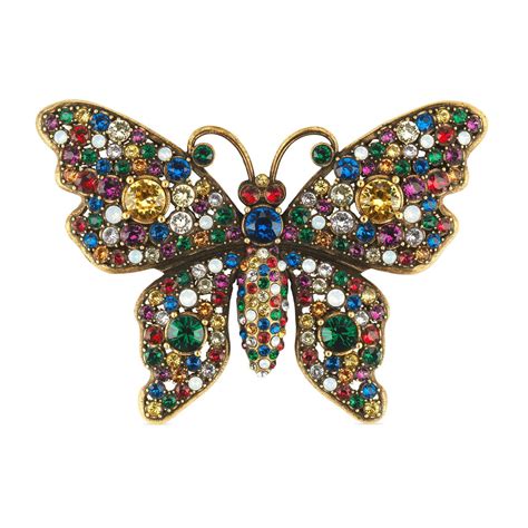 gucci butterfly brooch